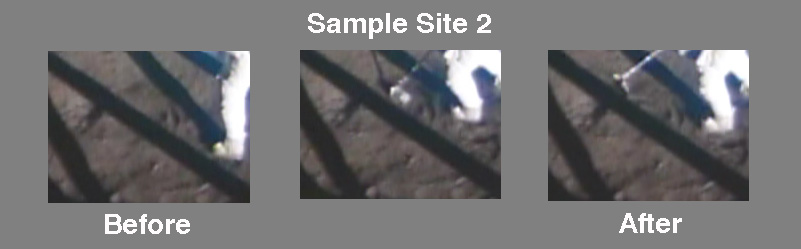 Before and AFter
          of Second Sample Site