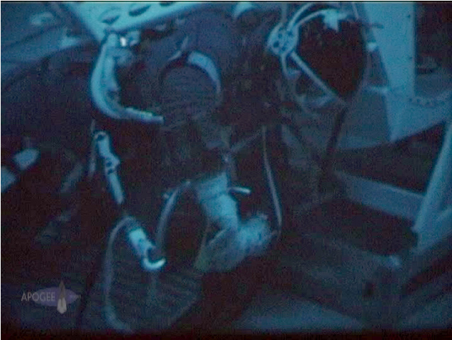 Hook attached
          to porch handrail