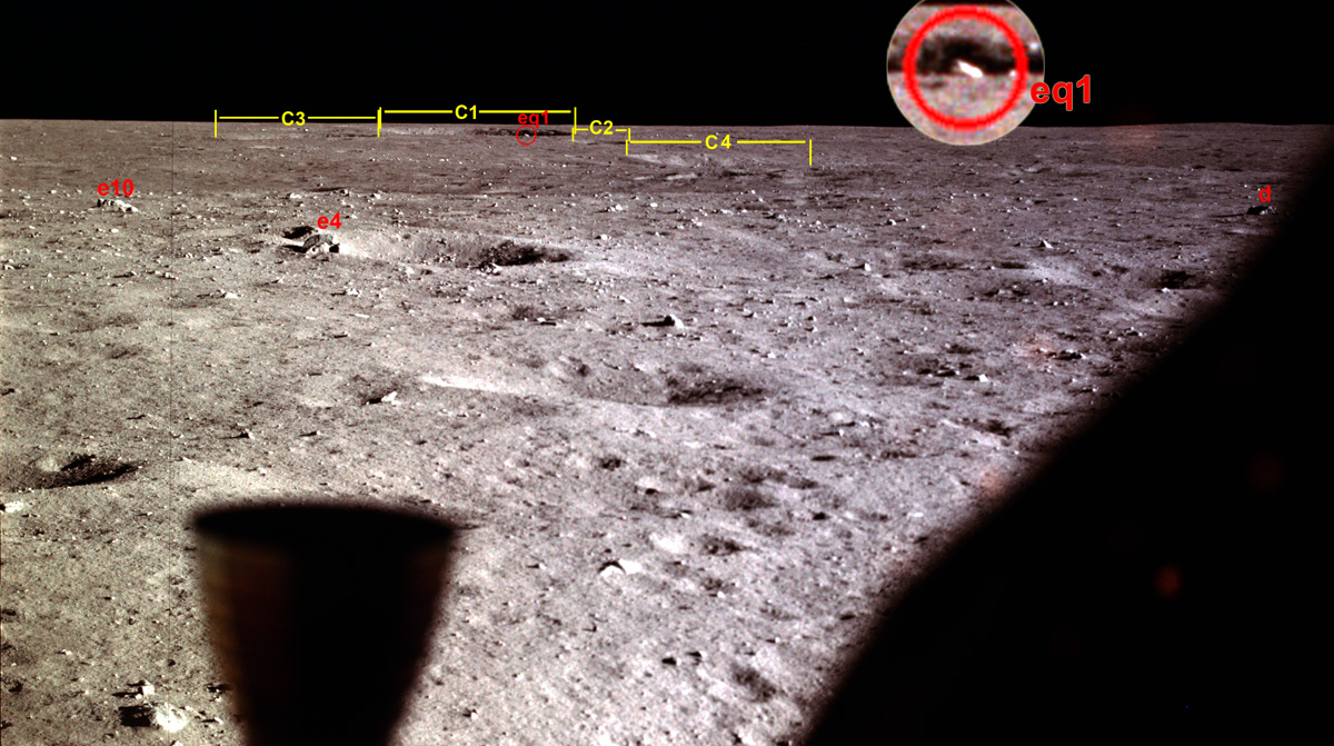 Detail from
AS11-37-5513, taken out Buzz's window