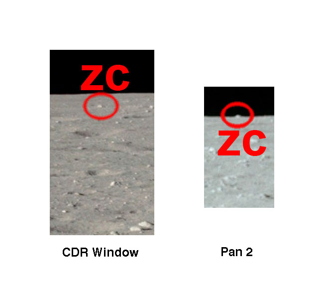 Views of boulder zc from the CDR's
                window and Pan 2