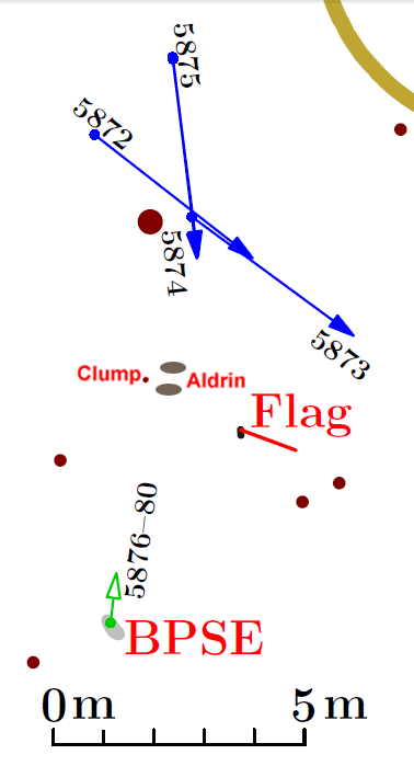 Map showing Buzz's
                    location in 5874 and 5874