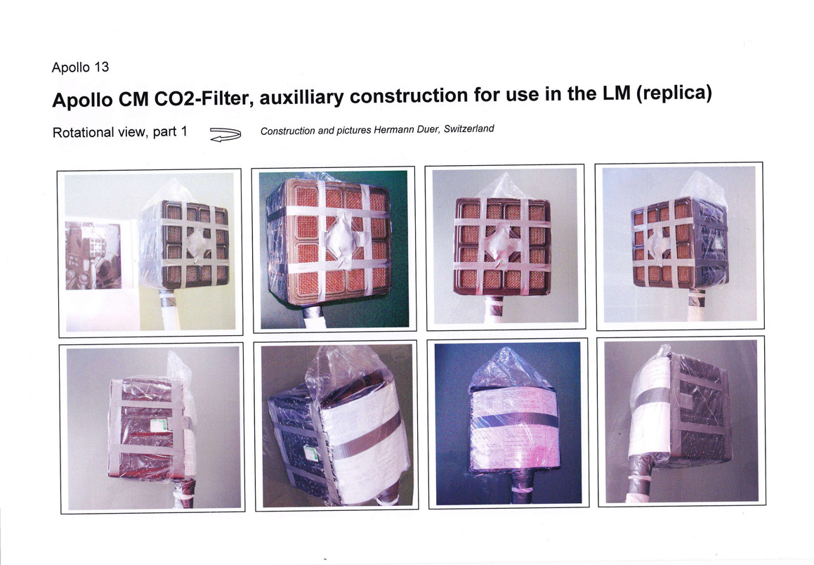 Series of views during
            rotation of the unit around one axis