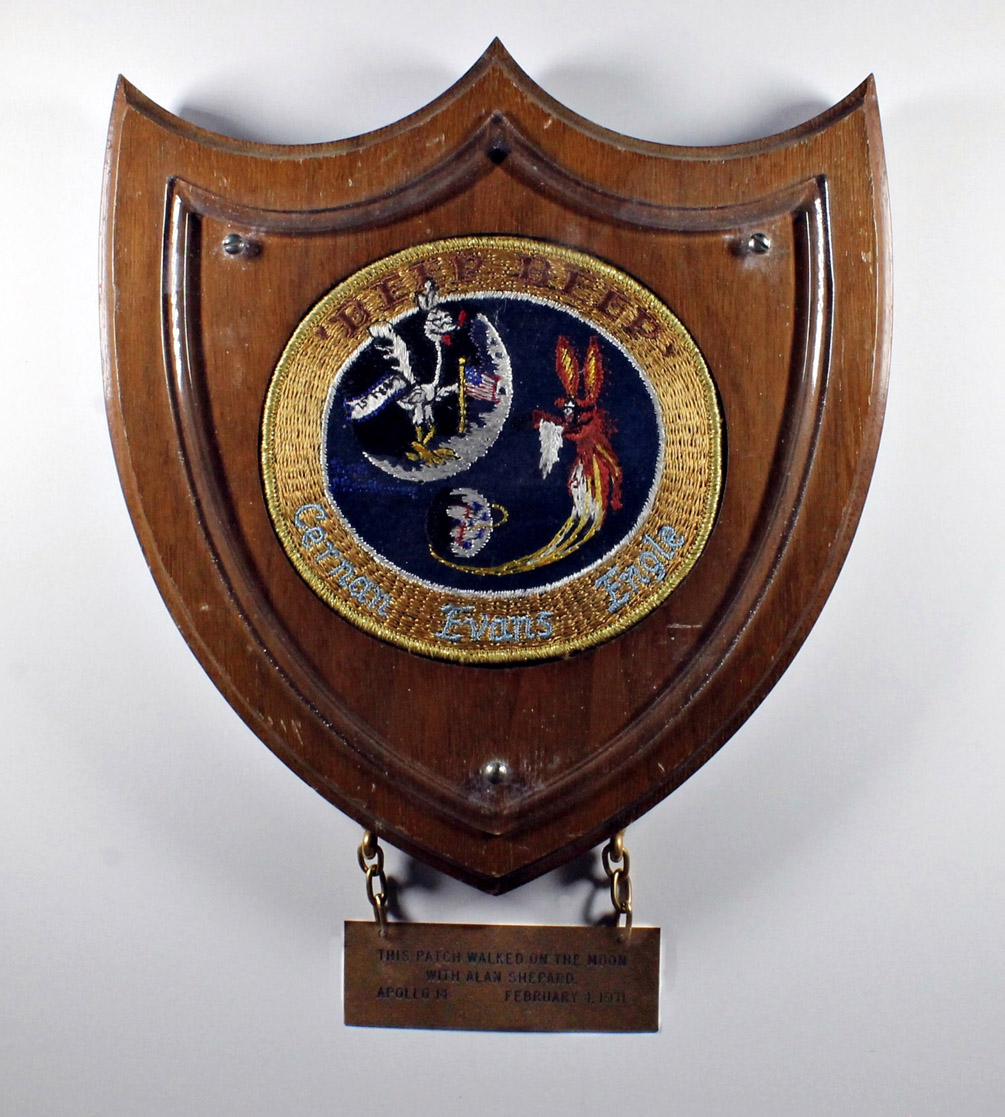 image Front of the plaque presented to Cernan