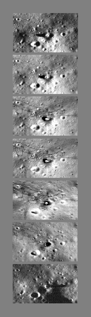 Seven LROC
images