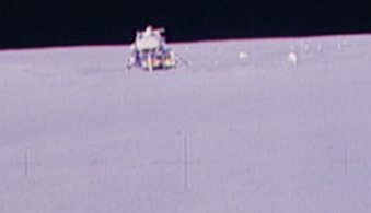 A15 LRV and LM from the ALSEP site