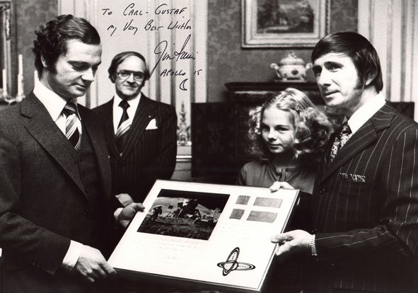 Jim and Jill Irwin with Carl XVI Gustaf